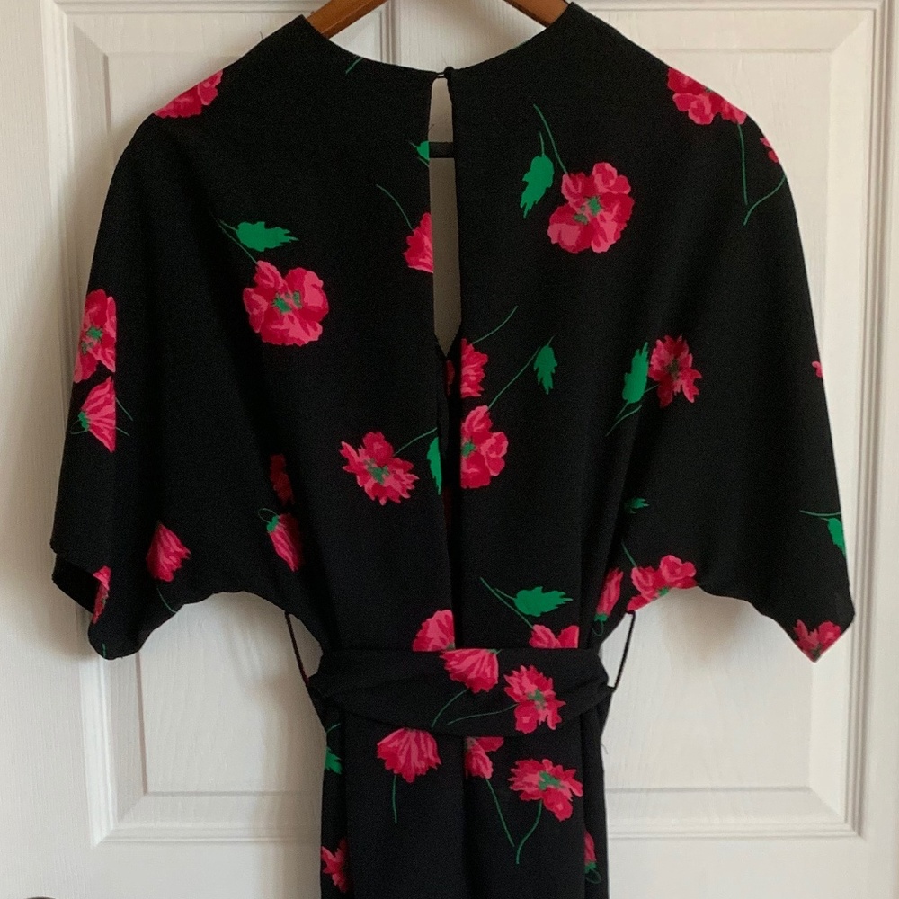 ZARA V-neck Floral jumpsuit